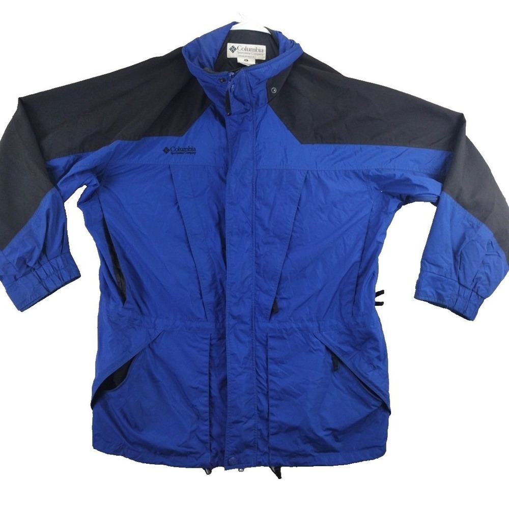 Columbia Sportswear Company Mens Tall XL Blue Black Zip Up Jacket